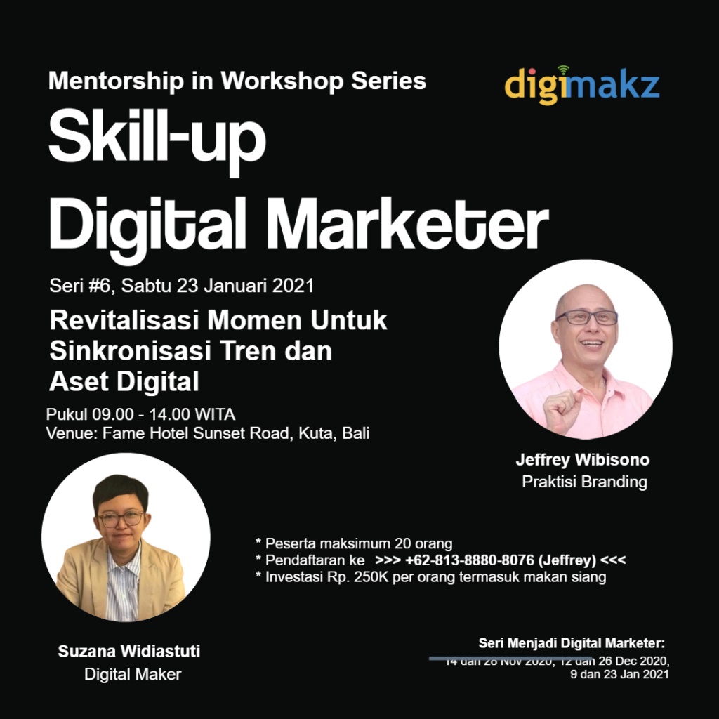 Jeffrey Wibisono V. @namakubrandku Hospitality Consultant Indonesia in Bali - Telu Learning Consulting – Digimakz Digital Marketing - Copywriter - Jasa Konsultan Hotel