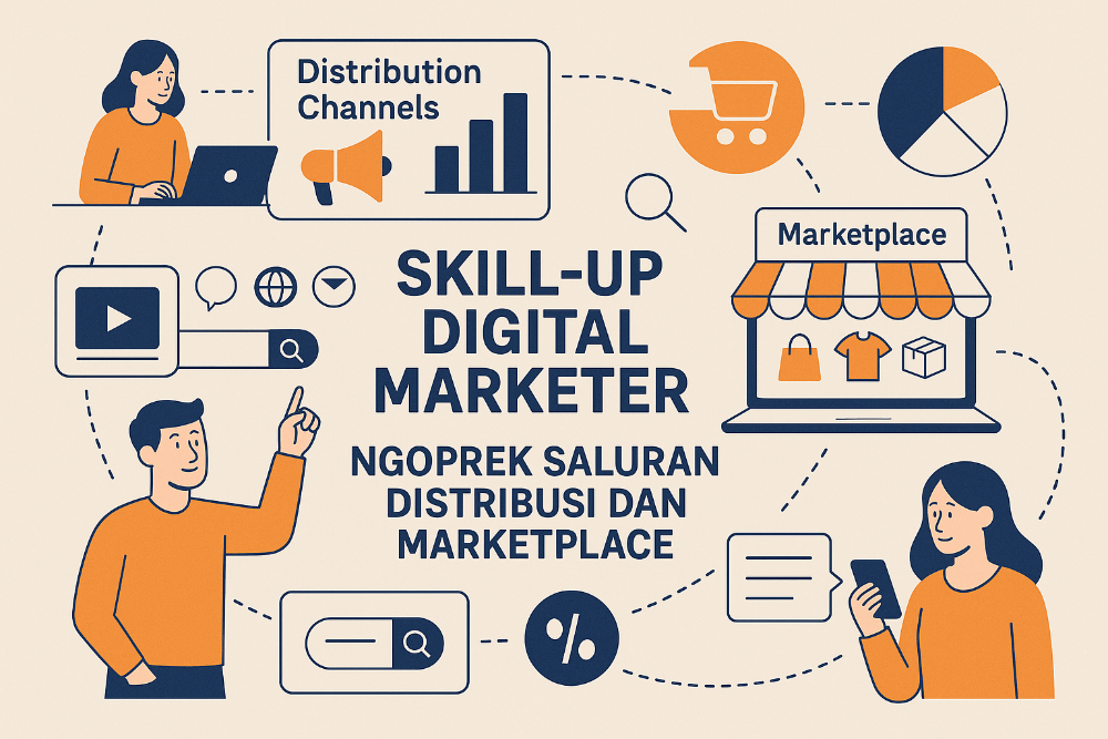 Pelajari cara efektif ngoprek saluran distribusi & optimalkan marketplace untuk penjualan digital. Praktis, aplikatif, dan mudah dipahami.