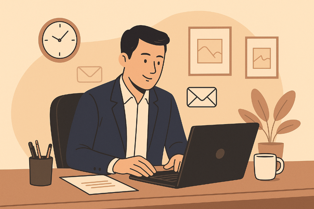 Belajar menulis email profesional dengan metode 7-12-7: pembuka empatik, isi jelas, penutup mengundang. Praktis, efektif, dan berkesan.