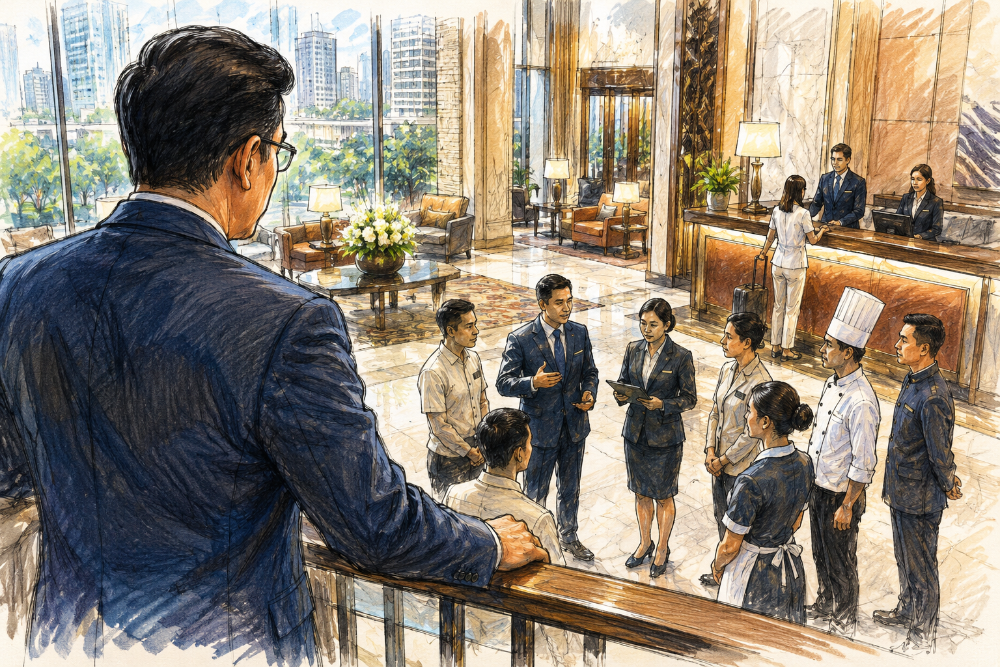 Deep review pro-kontra Owner Representative di hotel: manfaat, risiko, batas peran, tips, remedi, dan implementasi untuk owner, GM, dan operator.