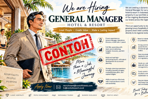 Pelajari kepemimpinan General Manager hotel: strategi profit, pengembangan SDM, pelayanan tamu, branding, dan kearifan Jawa untuk bisnis berkelanjutan.